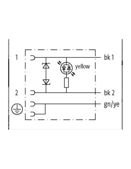 Connecteur électrique Murr elektronik 7000180212360500 msud electrov de forme A18 mm avec câble