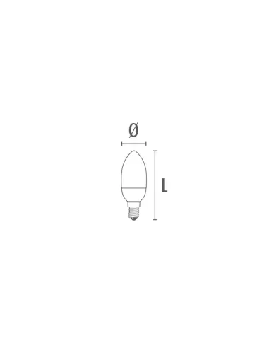 Ampoule LED décorative Duralamp CC3735NF, culot E14, 5,3 W, 230 V, 4000 K