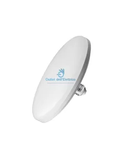 Ampoule LED basique à disque opale E27 circulaire 16 W 3000 K 1400 lumens lumière chaude