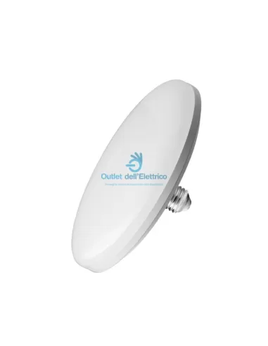 Ampoule LED basique à disque opale E27 circulaire 16 W 3000 K 1400 lumens lumière chaude