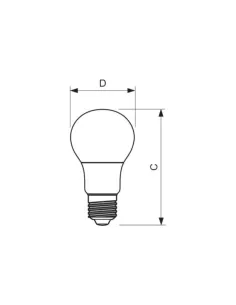 Corepro ledbulb d 5.5-40w a60 e27 827 2