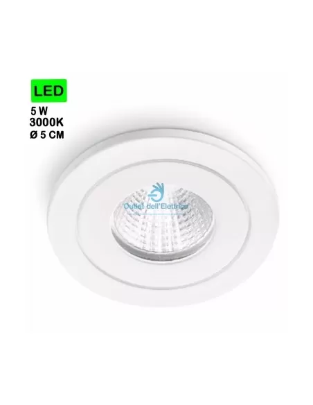 Gea luce GFA770C Faretto alluminio bianco 5w led 3000k