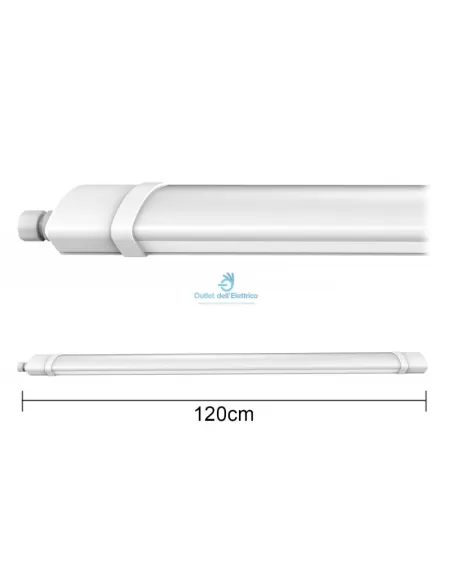 Alcapower plafoniera led ip65 120cm 60w 6000lm 4000k 929818