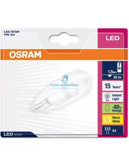 Osram PM7WWG4 Para led pin 1,5w ww 12v g4