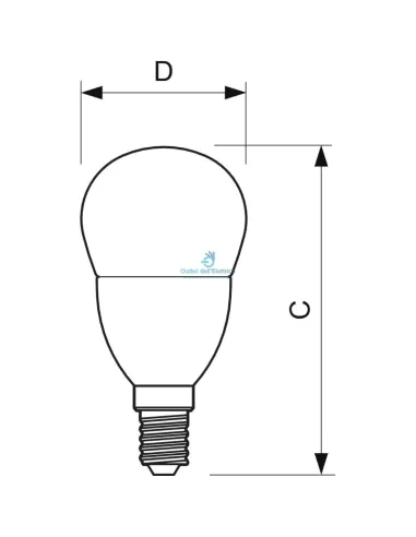 Philips MLLUS3XWR Sphère LED 3,5-25w e14 827