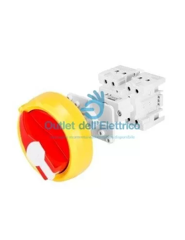 Panneau de commande rotatif Gewiss GW70002, tripolaire 16 A x 3 modules