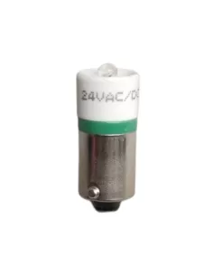 Lámpara LED Schneider, luz verde BA9S, 24 V CA/CC, dl1cj0243