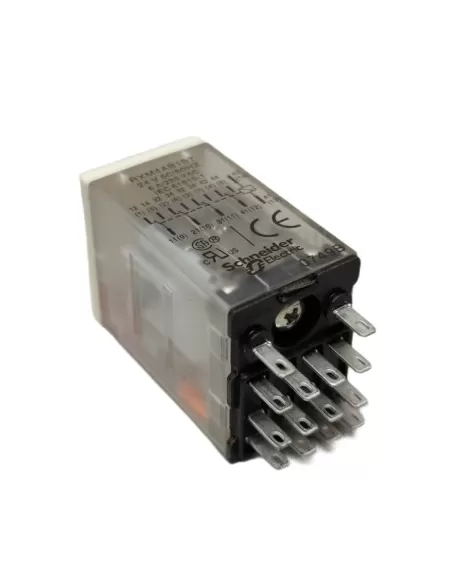 Relé miniatura Schneider rxm4ab1b7tq de 4 contactos y 24 V CA