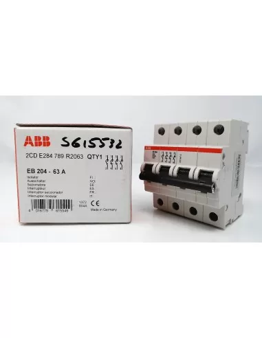 Abb eb204 63a interrupteur-sectionneur 4p 4 modules s615532