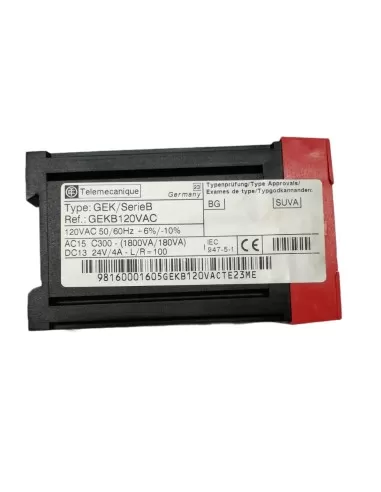 Module d'arrêt d'urgence Schneider GEKB120VAC 115 VCA