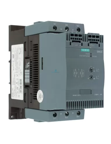 Démarreur progressif Siemens 3RW30472BB14 Sirius S3 200-480 Vca 106 A 55 kW auxiliaires 110-230 Vca/cc bornes à ressort
