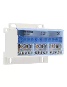 Bornier de distribution Siemens 5ST2502 à 4 pôles 125 A DIN