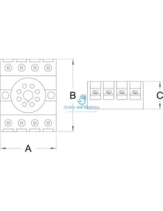 Zippo 2700 octal socket 8 terminals 2