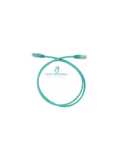 Cordon de brassage 3M Italia FQ100072252 Vol-6UP-L1 Cat 6 UTPPVC 1 m, turquoise