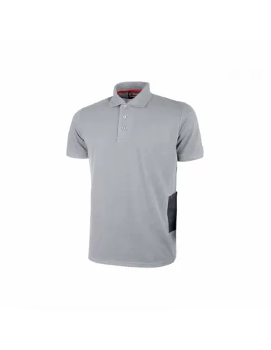 Polo U Power EY125GS-XL, gris argenté, taille XL