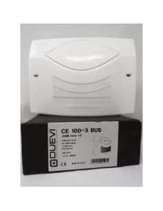 Duevi ce100-3 bus 48-bit burglar alarm control panel - 100 radio zones - 3 wired zones - GSM