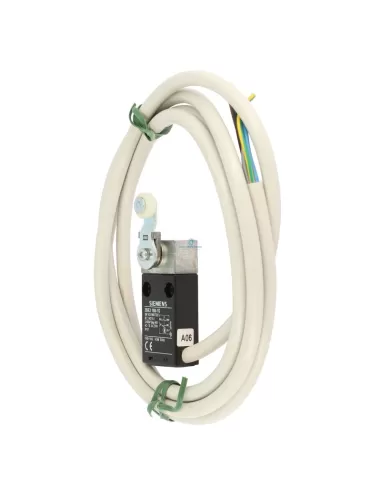Final de carrera de palanca Siemens 3se31801g con rodillo metálico + cable 2m