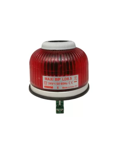 Siren 36541 maxibipld85r24da multifunction buzzer flashing red 24vac//dc ip43