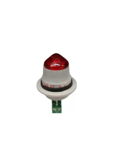 Sirène 38183 ldspl24da3 micro indicateur LED rouge clignotant 24 Vca/cc IP66