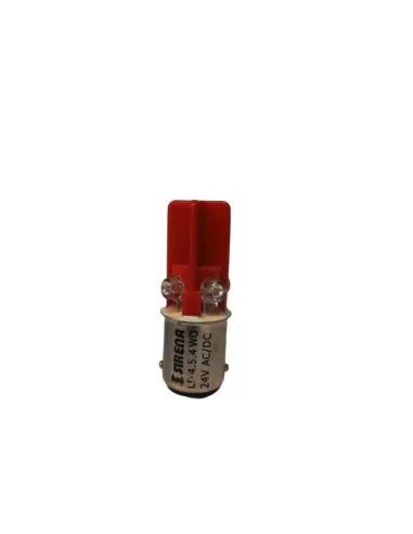 Siren 40943 ld454woba15d24da3 led bulb ba15d red 24vac//dc