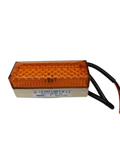 Sirène 66802 ld85lnrfb24da2, lumière clignotante linéaire orange 24 Vca/cc IP54 avec feu fixe et LED intégrées