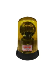 Siren 82247 flashing rotallarm yellow 40w 110vac base bk ip65