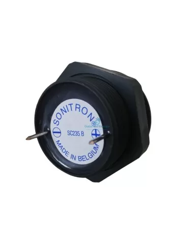 Sonitron sc235b buzzer 2-35vdc black panel mount 87db