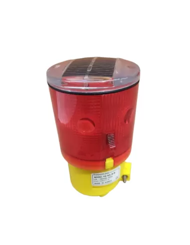 Solitech yh-ba-n-r luce di avvertimento solare a led rosso strobo