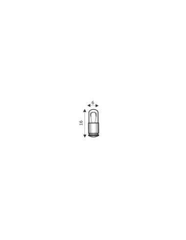 Wimex Subminiaturlampe Midget Grooved T1 3–4 mg S5 7 6 x 16 12 V 40 mA 4100523