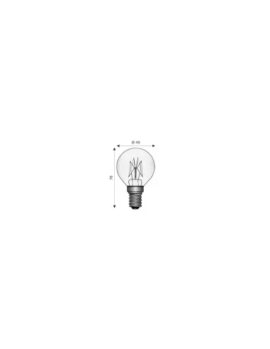 Wimex e14 45x70 130v 25w ch 4130016