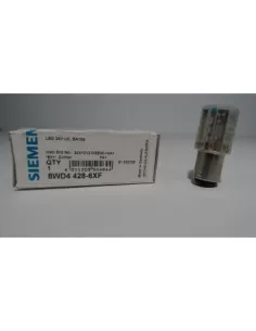 Siemens led 24v uc, ba 15d, bleu pour panneaux indicateurs 8ws44286xf