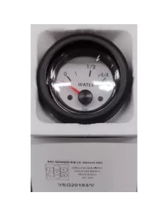 Indicateur de niveau d'eau San Giorgio Sein VSG20193//V, diamètre 52 mm, échelle 0-4//4, blanc, 24 V