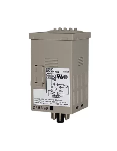 Minuterie Omron H5CNXAN100240AC - Affichage numérique 48x48, Riteccit, LED 4 chiffres, 1DT