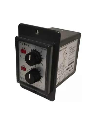 Minuterie double Omron TDV-Y1AC246S 24 V CA 50/60 Hz marche 6 s arrêt 6 s