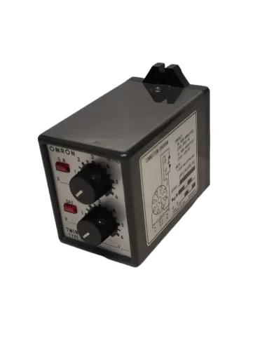 Omron tdv-1ac246s double minuterie 24vac 50//60hz on 6s off 6s