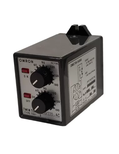 Omron tdv-5ac110220180s double minuterie 110//220vac 50//60hz sur 180s hors 180s