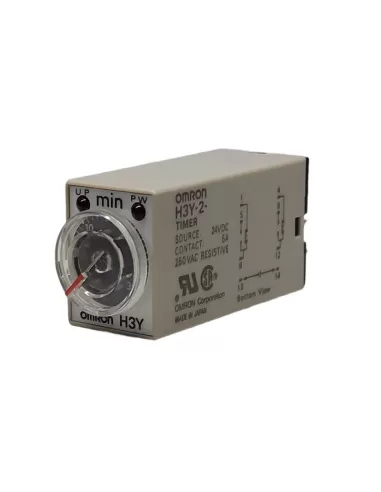 Omron h3y2dc2430m mini temporizador analógico 30m 24vdc