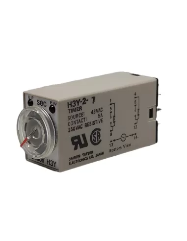Omron h3y27ac4810s Mini-Anal-Timer, RIT-Erregung 2 Kontakte 10 Sek. 48 VAC