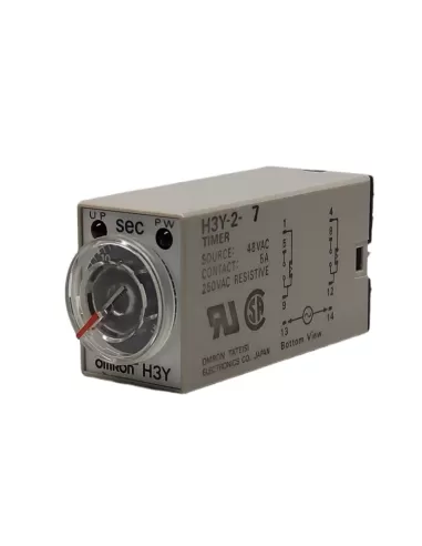 Omron h3y27ac4830s mini minuterie anale, excitation rit 2 contacts 30sec 48vac