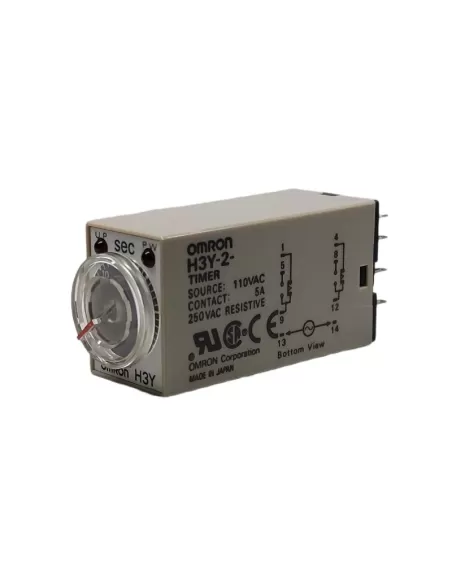 Minuteur Omron H3Y2AC10012030S - Analmini, Riteccit2 Cont Rit Dt
