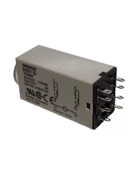 Minuteur Omron H3Y2AC10012030S - Analmini, Riteccit2 Cont Rit Dt