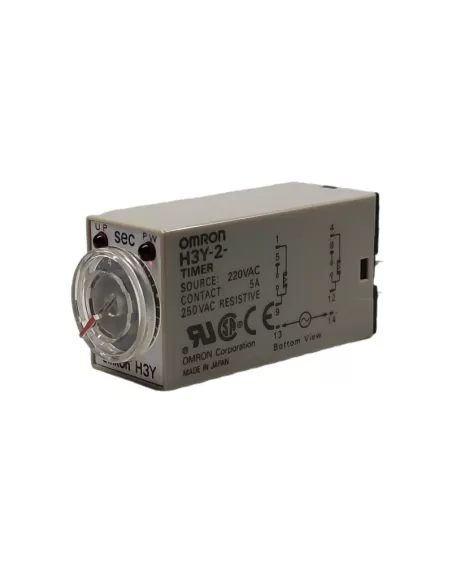 Minuteur Omron H3Y2AC20023010S - Analmini, Riteccit2 Cont Rit Dt