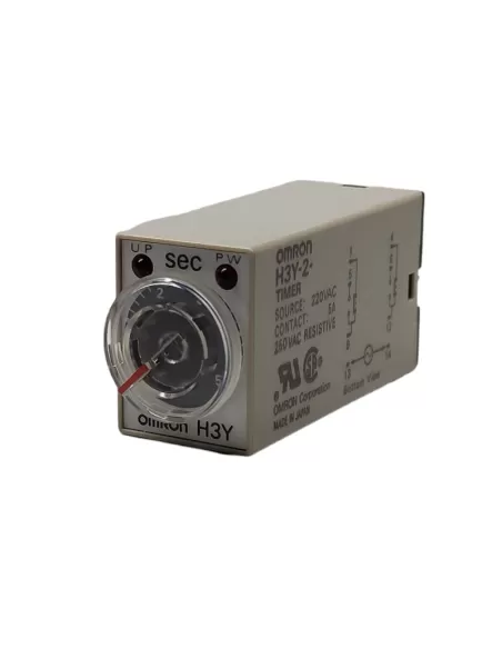 Omron h3y2ac2205s timer-analmini, riteccit2 cont rit dt 5sec 220vac