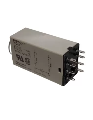 Omron h3y27ac11030s timer anal  mini, rit eccit  2 contatti 30sec 110vac