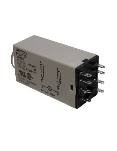 Omron h3y2ac1101s timer-analmini, riteccit2 cont rit dt 110v 1sec