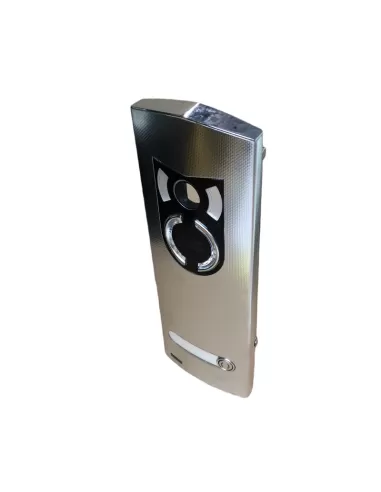 Vimar 1221 Plaque audio-vidéo 2 modules Ik10 1 bouton Acier