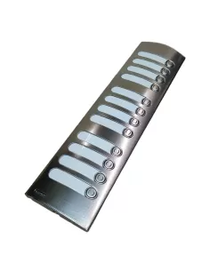 Vimar 1272 3-Module Supplementary Plate with 12 Steel Buttons