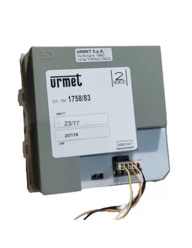 Module de caméra en acier synthétique Urmet 1758/83 à 2 voix