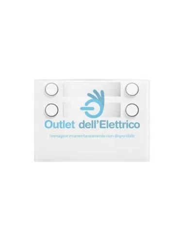 Urmet 1168/24W Frontalino di ricambio a 4 tasti su 2 file bianco