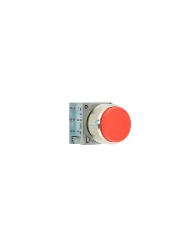 Siemens 3sb35000ba21 bouton métallique saillant rouge